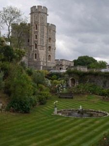 Windsor Castle by land.
